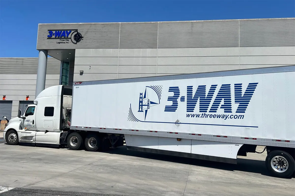 Should I Outsource Trade Show Freight Shipping? - 3-WAY Semi outside of Three Way Logistics facility