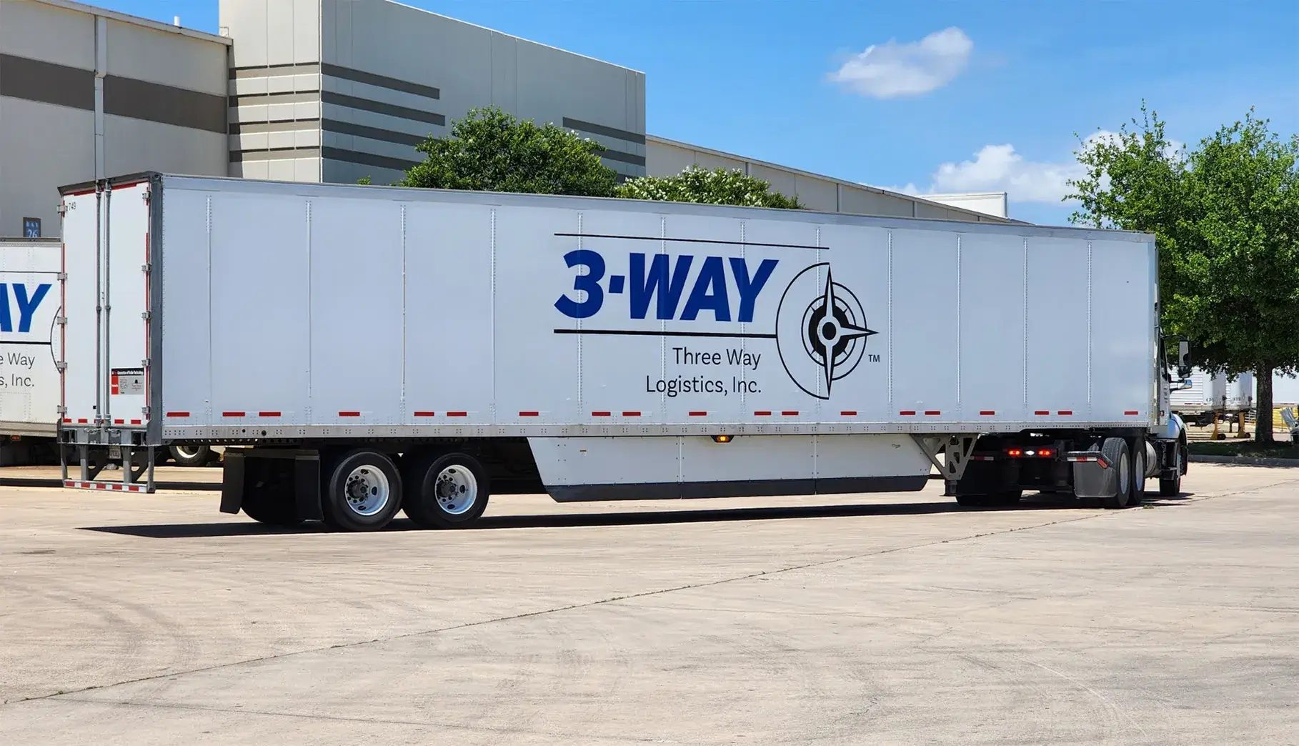 Three-Way-truck-side A Three Way Logistics freight truck